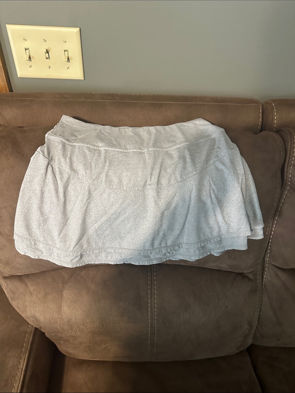 Kyodan Silver Gray Athletic Mini Skirt